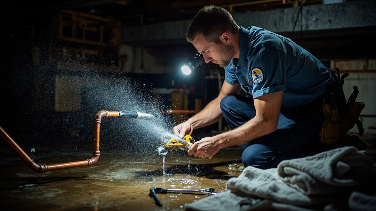 Burst Pipe Repair in Raleigh – 24/7 Emergency Response Stops Water Damage Fast