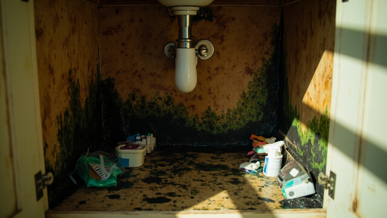 Mold in Bathroom Cabinets in Raleigh | Expert Diagnosis and Permanent Plumbing Fixes