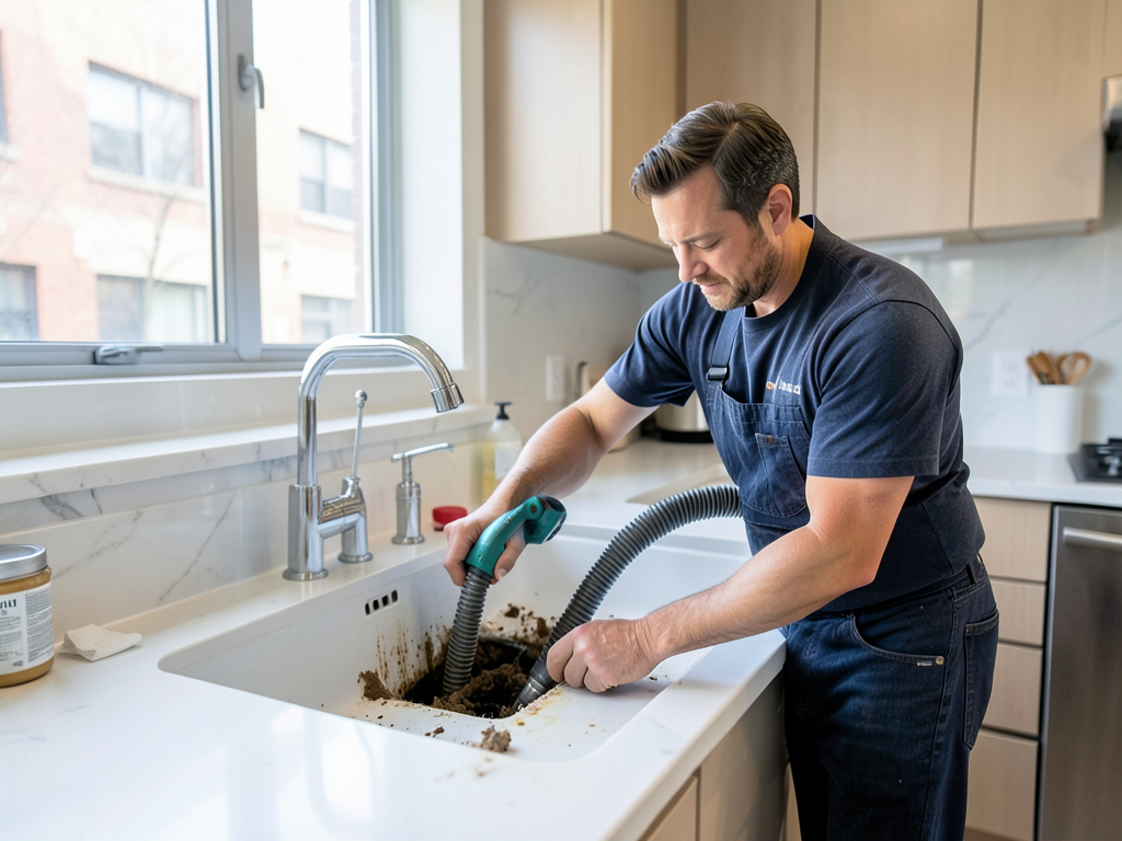 Dealing with a stubborn clogged sink in downtown r