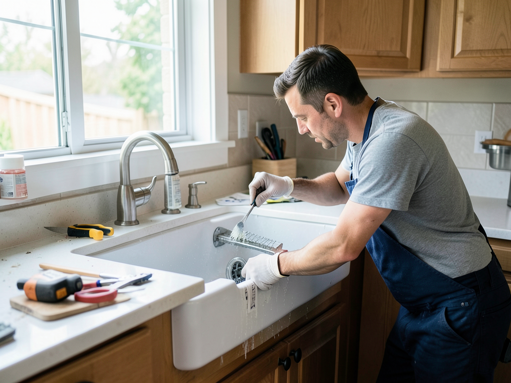 Fixing a broken garbage disposal in your village d
