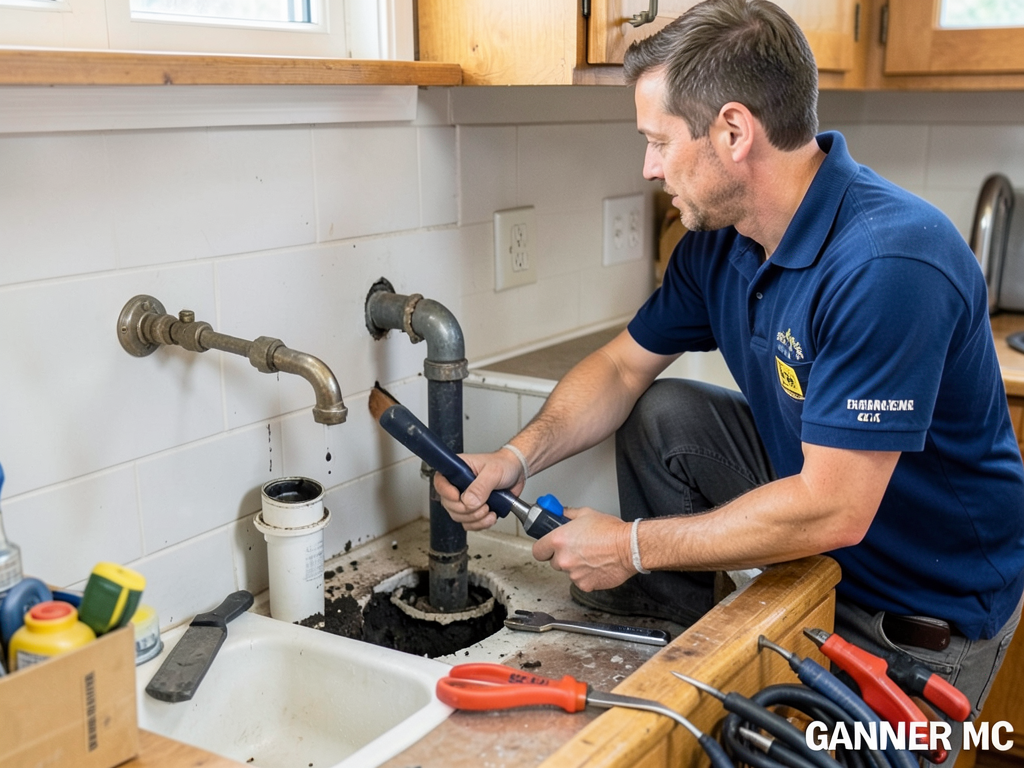 Fixing burst pipes and sudden water damage in garn