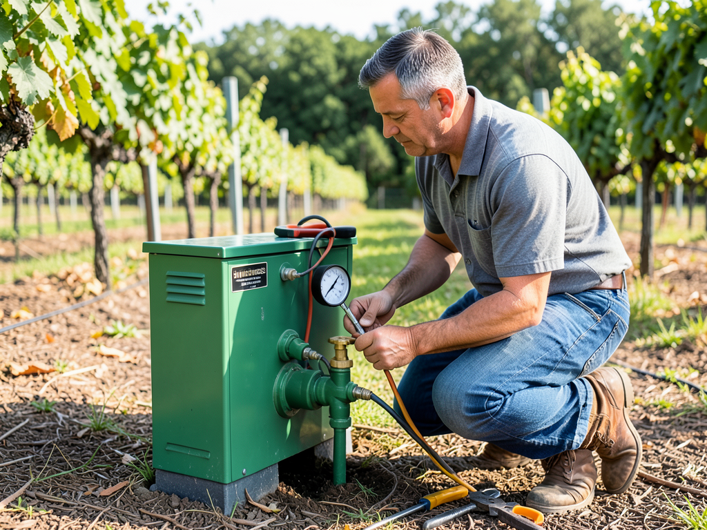 How to repair a leaking irrigation manifold in you