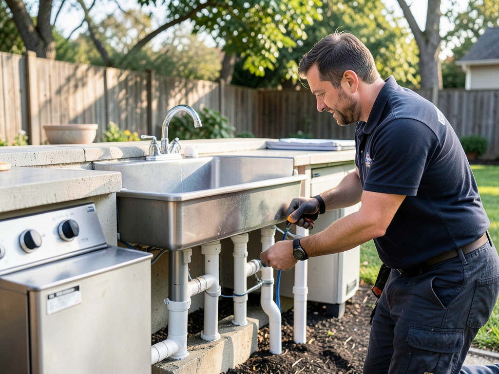 Planning the plumbing for your new outdoor kitchen