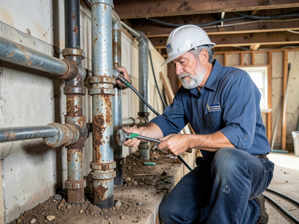 Replacing old galvanized steel pipes in your post