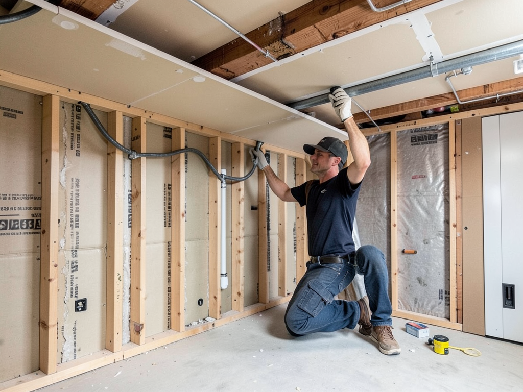 The Best Way to Hide Exposed Plumbing in Your Finished Basement in Southwest Raleigh